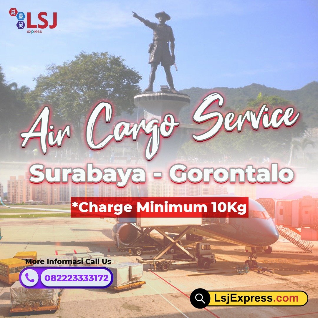 Ekspedisi Cargo Udara Surabaya Gorontalo Murah