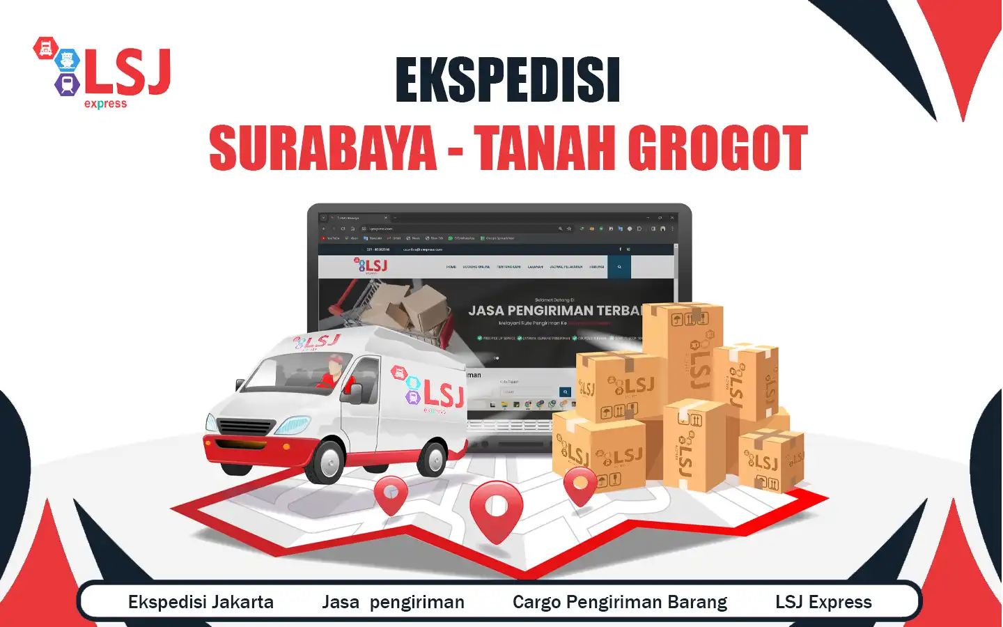 Ekspedisi Pengiriman Barang Surabaya ke Tanah Grogot