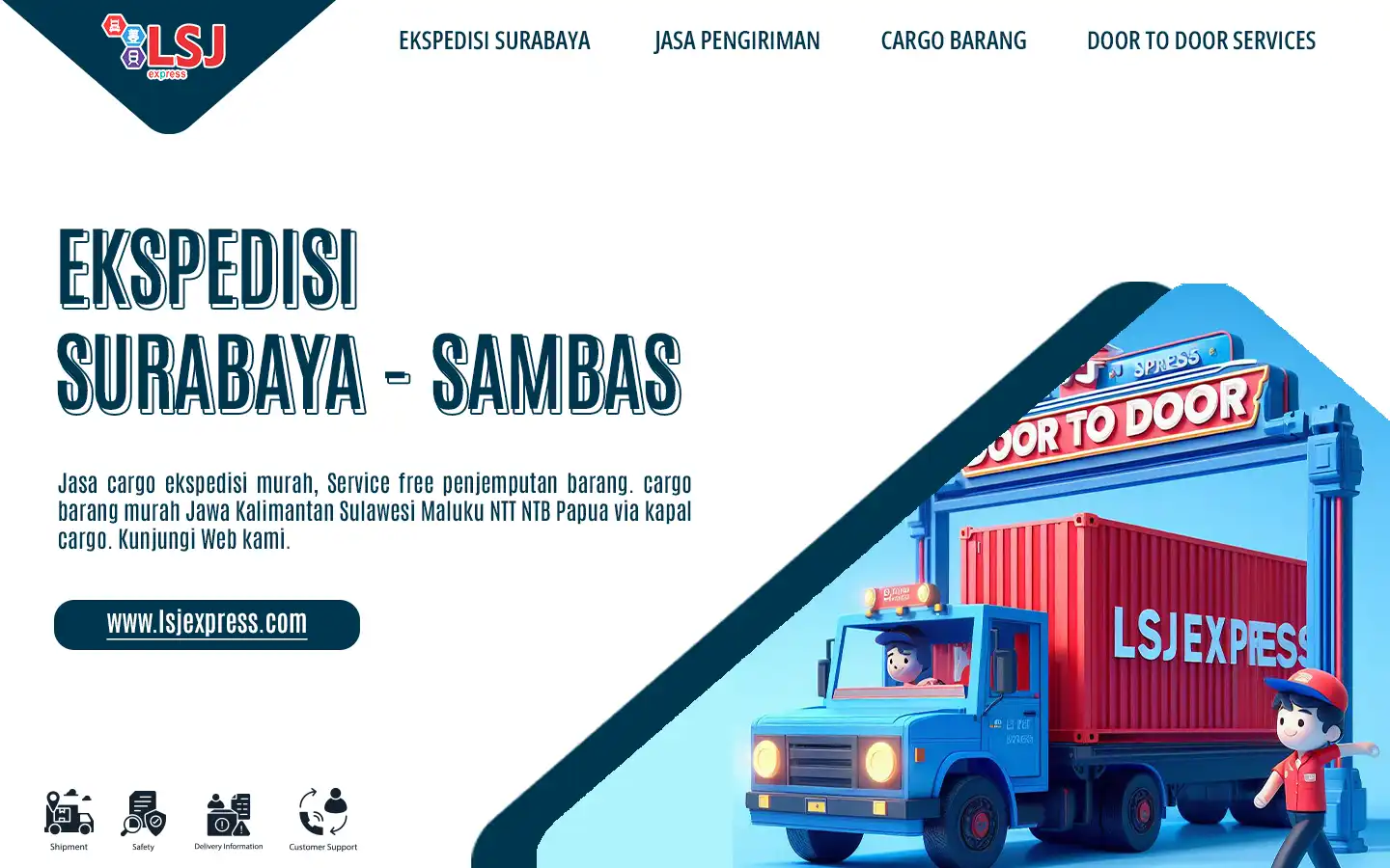Ekspedisi pengiriman barang Surabaya ke Sambas