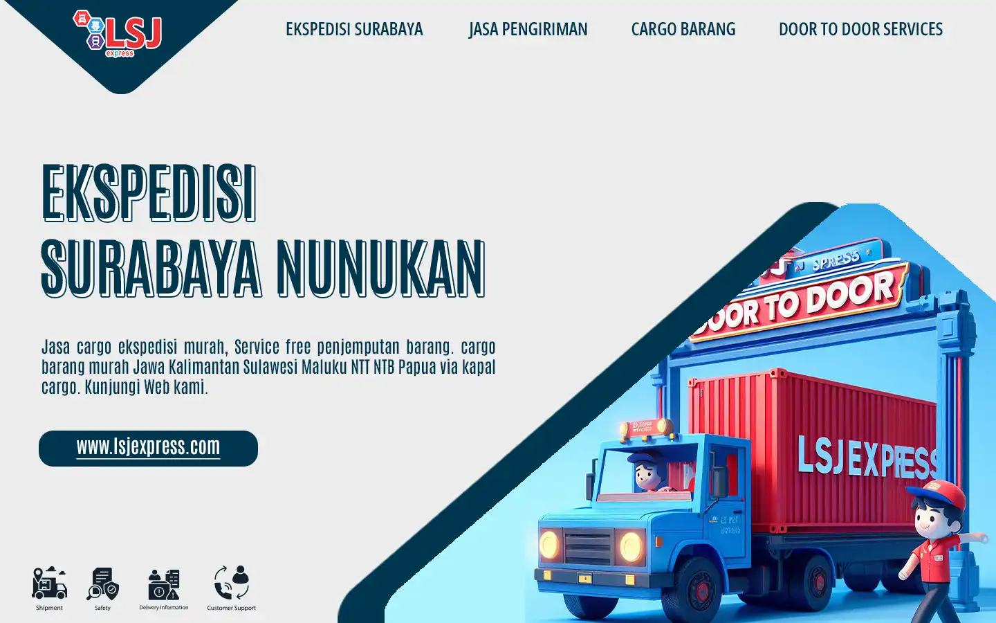 Jasa Pengiriman Barang Surabaya ke Nunukan