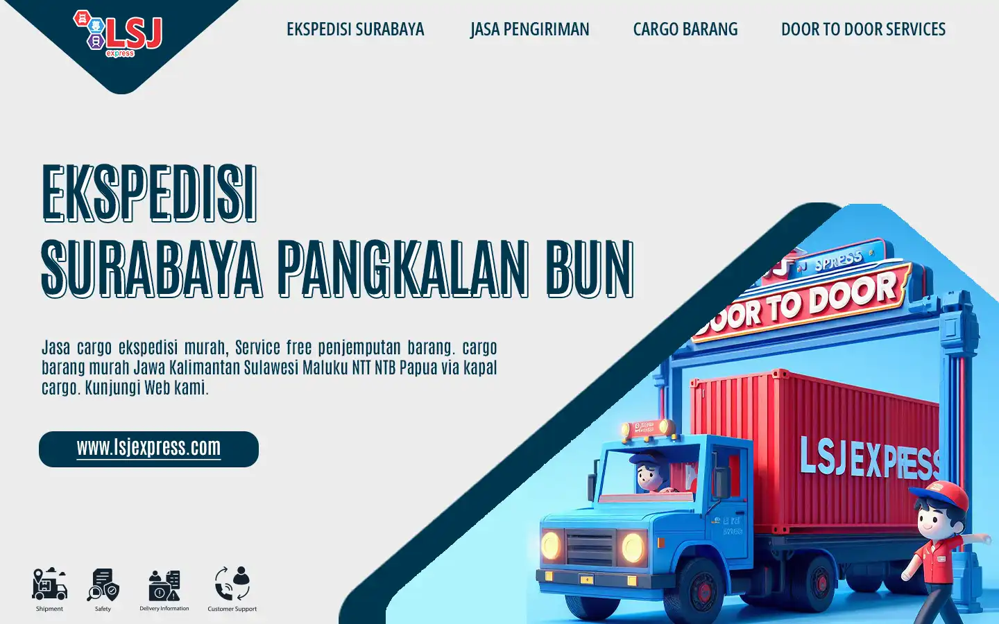 Ekspedisi pengiriman barang Surabaya ke Pangkalan Bun