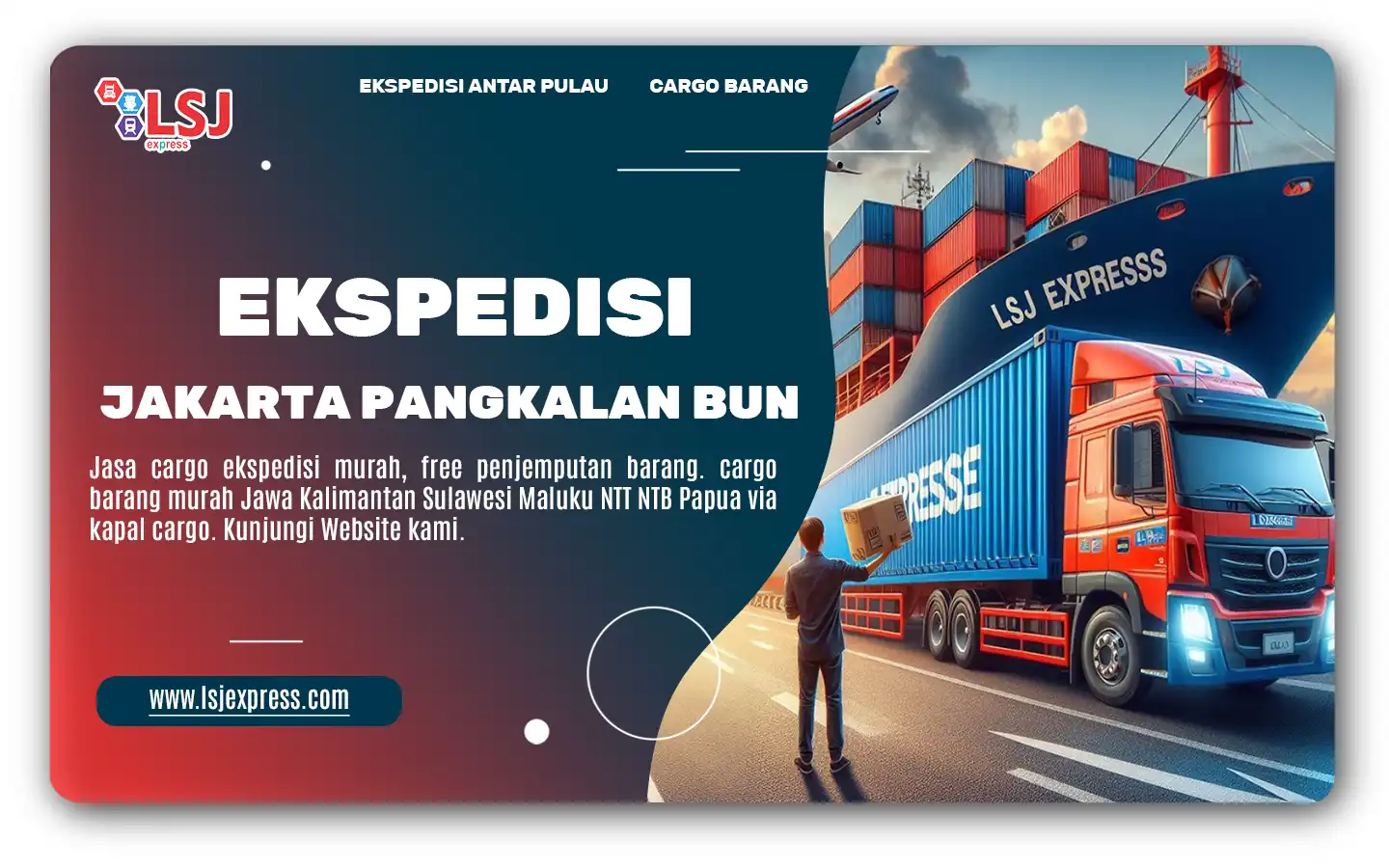 Jasa ekspedisi pengiriman dari Jakarta ke Pangkalan Bun