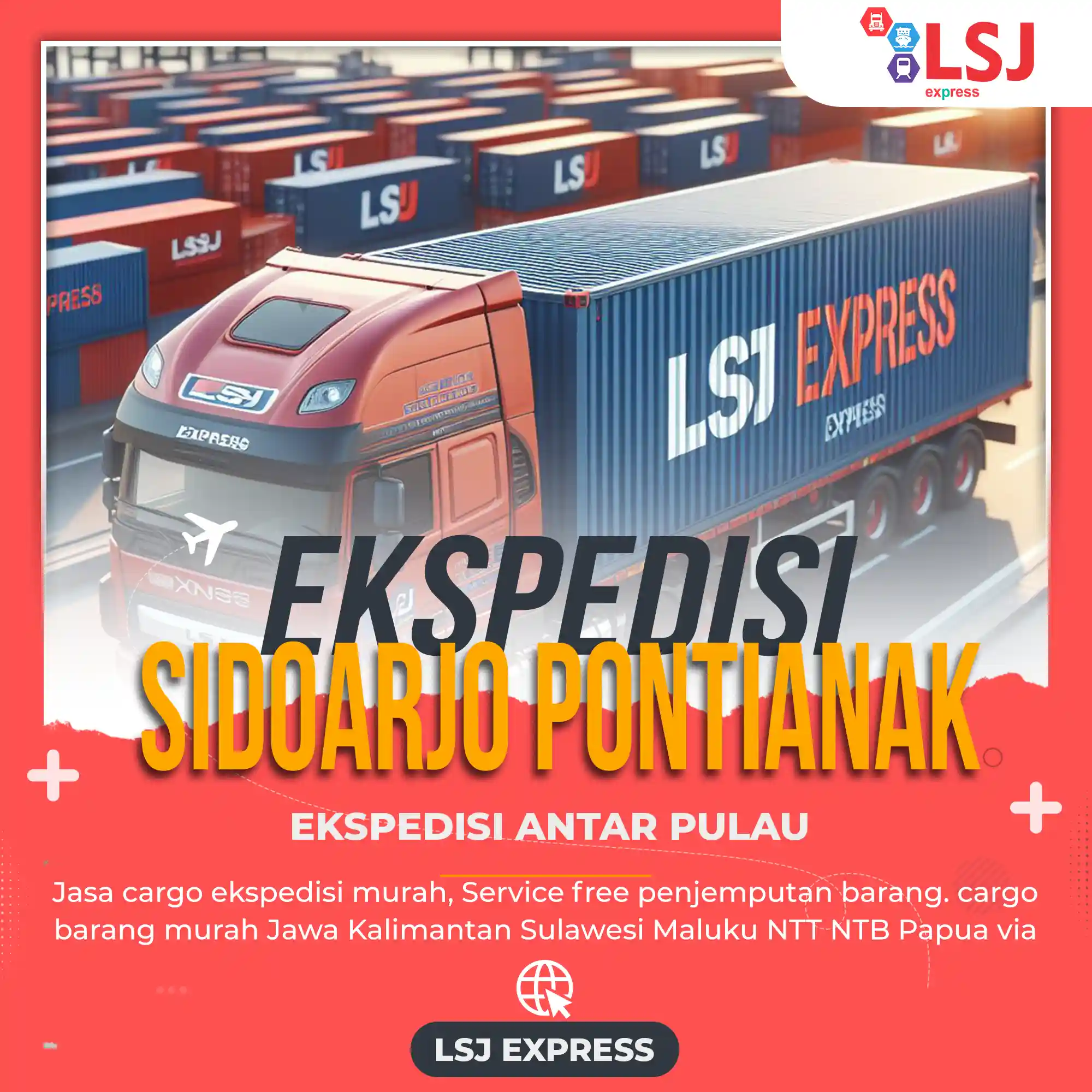 Ekspedisi pengiriman barang Sidoarjo ke Pontianak