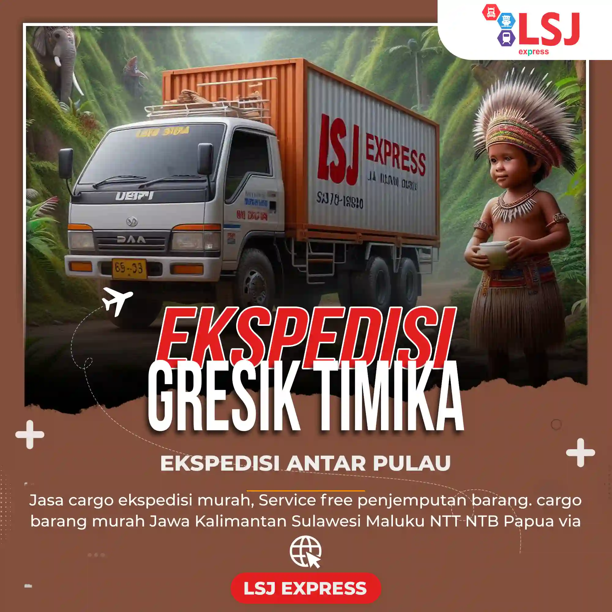 Ekspedisi Gresik Timika