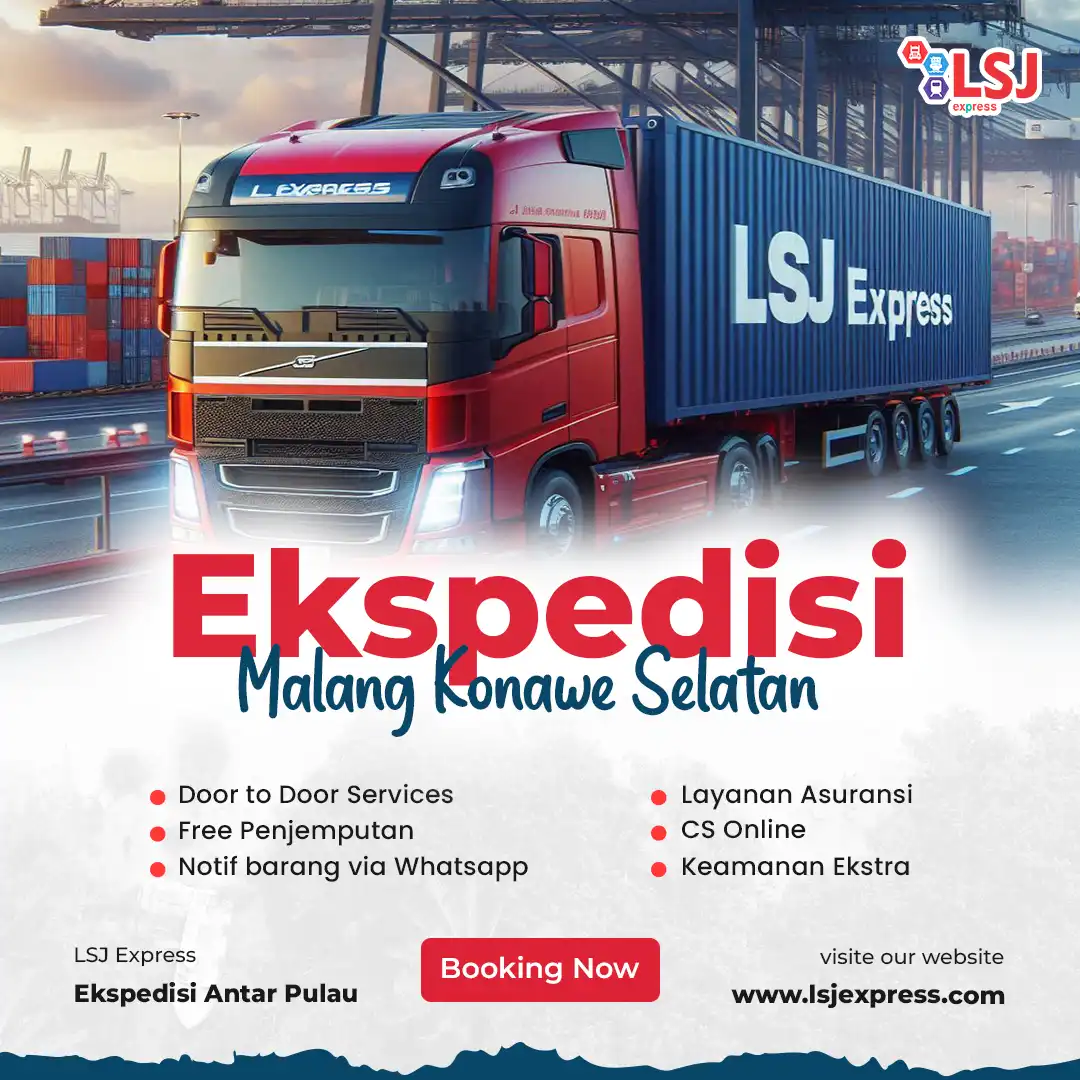 Jasa ekspedisi paling murah pengiriman dari Malang ke Konawe Selatan