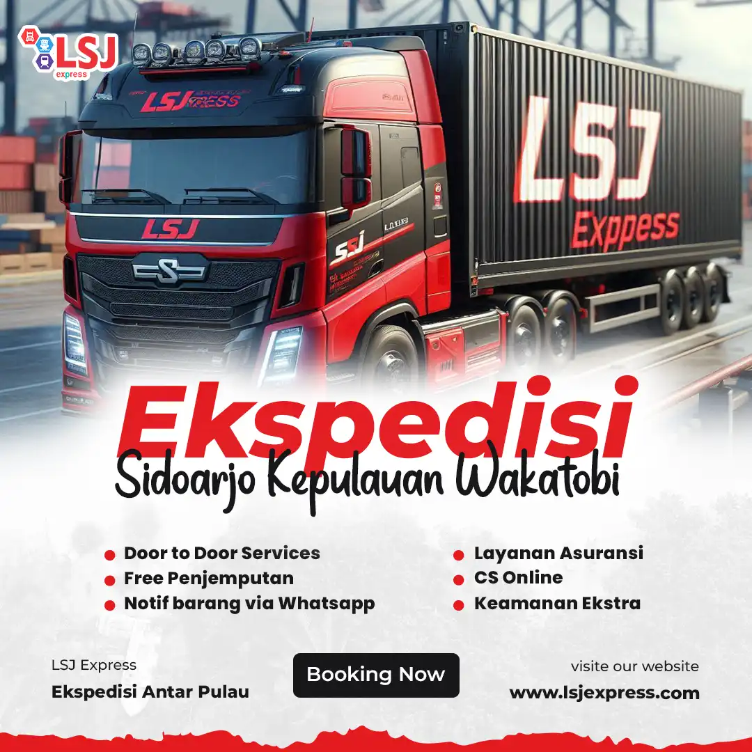 Jasa ekspedisi murah pengiriman dari Sidoarjo ke Wakatobi