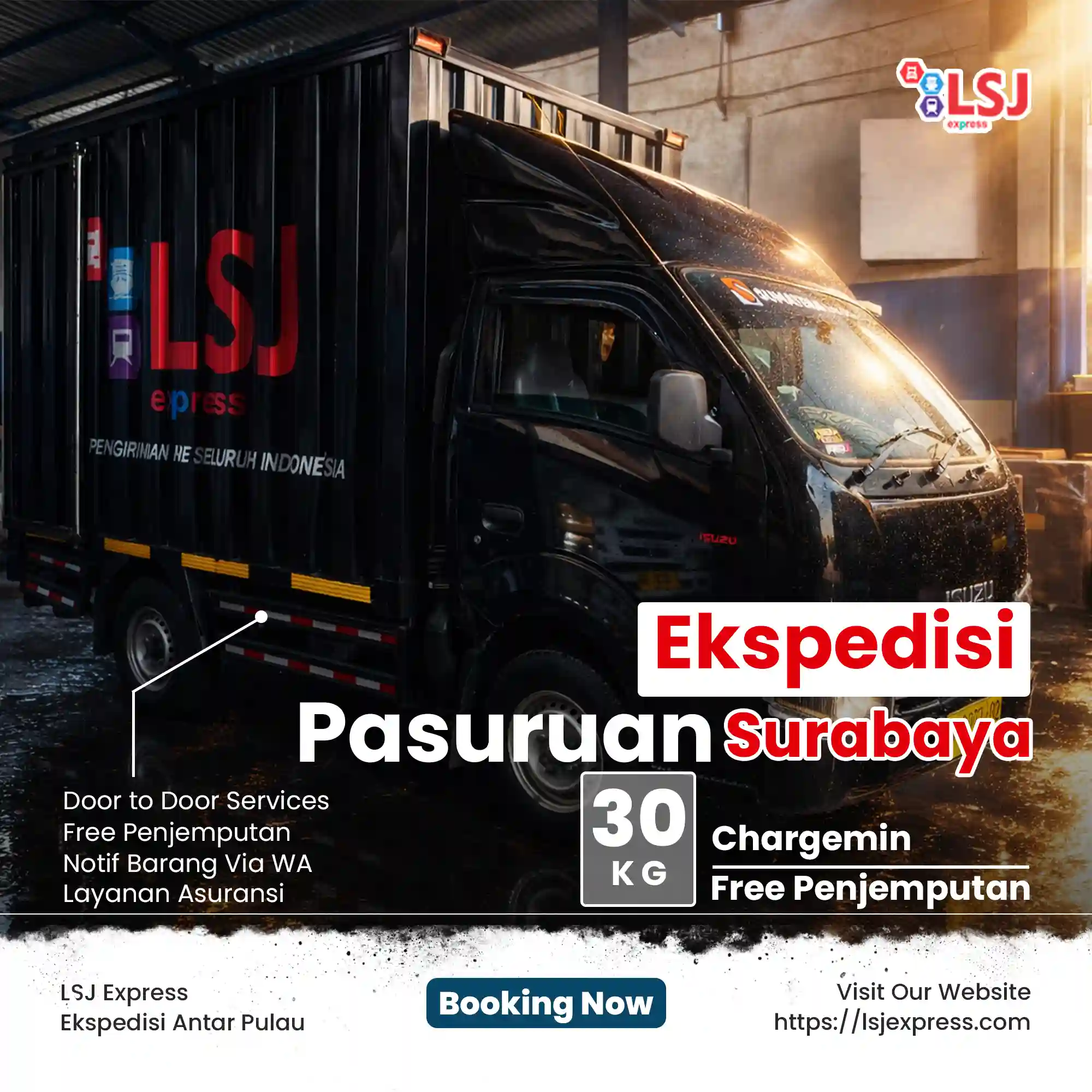 Ekspedisi Pasuruan Surabaya Termurah Rp 1.800/Kg Min 30Kg