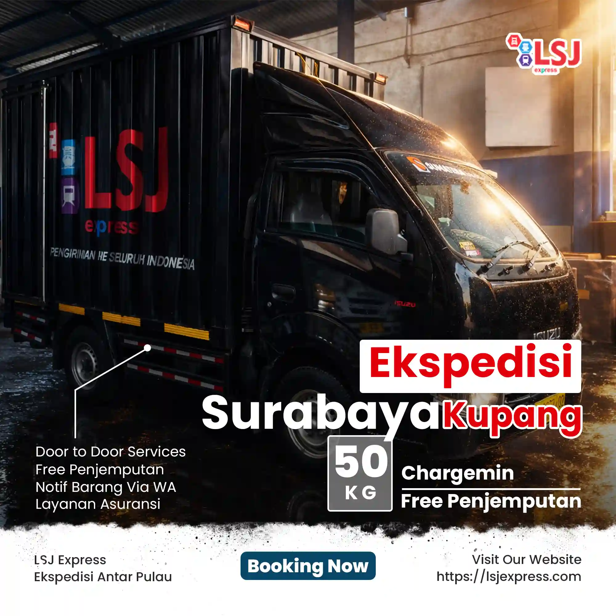 Cargo Surabaya Kupang Murah